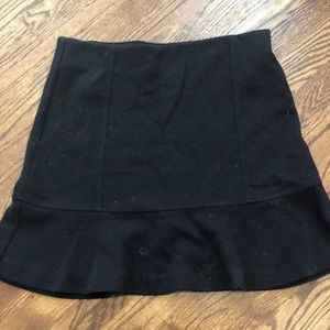 Black mini skirt loft